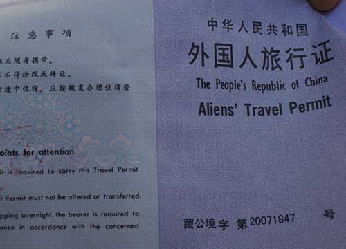 Tibet Travel Permit