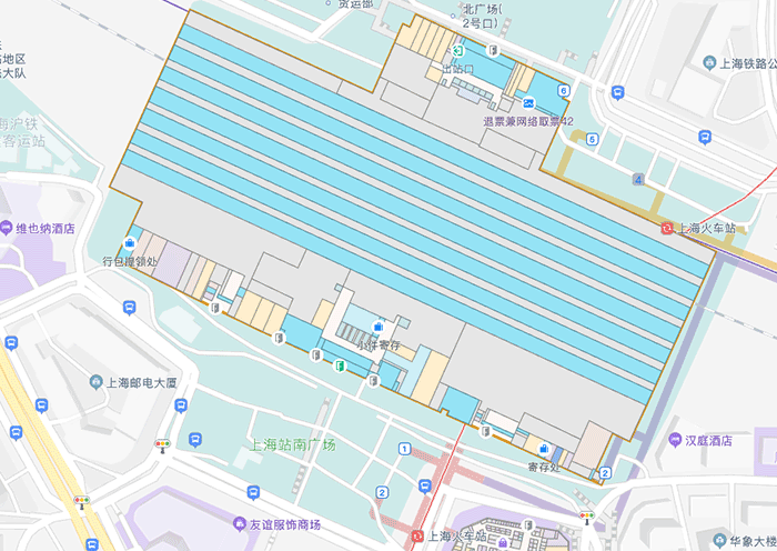 Shanghai Railway Station Planform