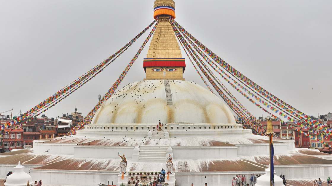 Fly from Lhasa over the Himalaya to Kathmandu