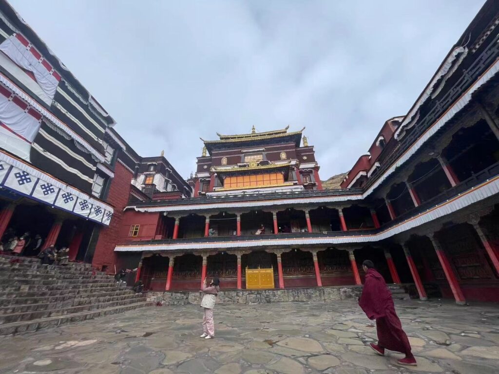 Courtyard of Tashilhunpo Monastery, Shigatse