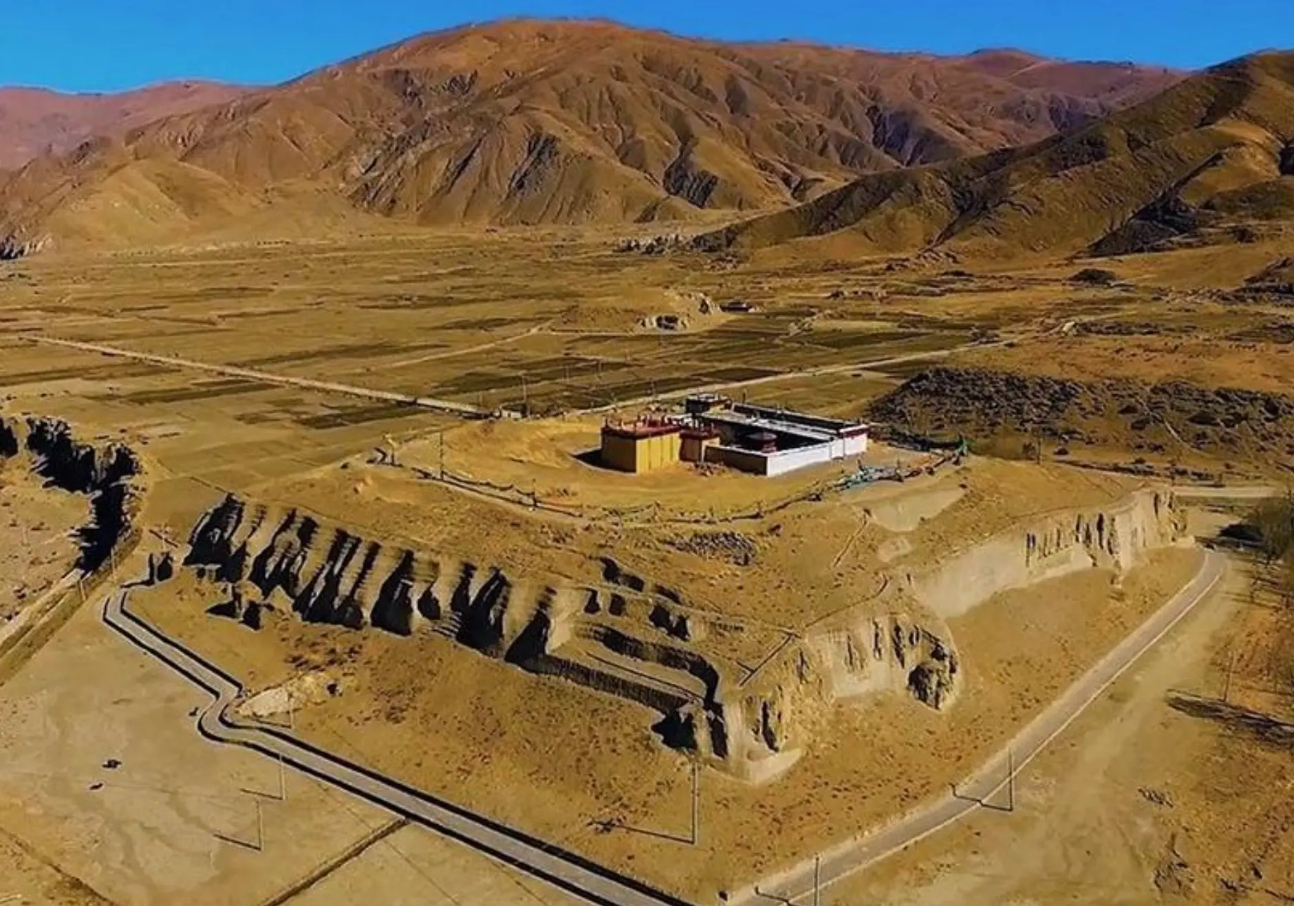 Ruins of the Guge Kingdom from above